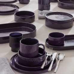 Alternative view of Lenox Premium Modulus Nightshade 12-Piece Dinnerware Set