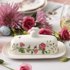Alternative view of Lenox Premium Butterfly Meadow Bunny Covered Butter Dish