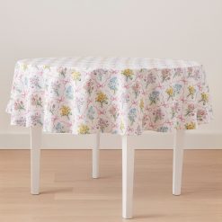 Lenox Premium Bouquet Ribbon 70x70 Round Tablecloth