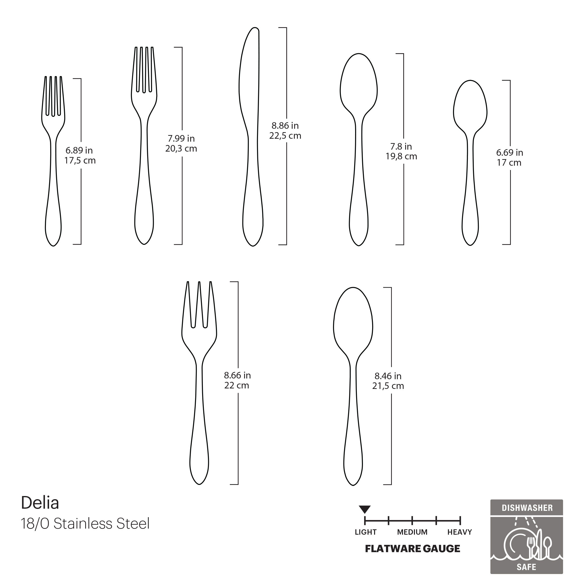 Lenox Premium Delia 72-Piece Flatware Set - Image 6