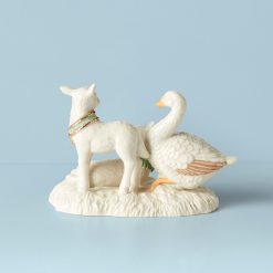 Alternative view of Lenox Premium First Blessing Goose & Lambs Figurine