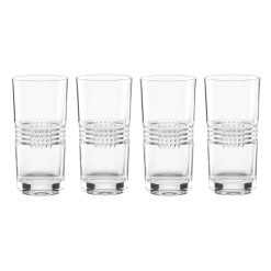 Lenox Premium Sloane Crystal Highball Glasses, Set of 4