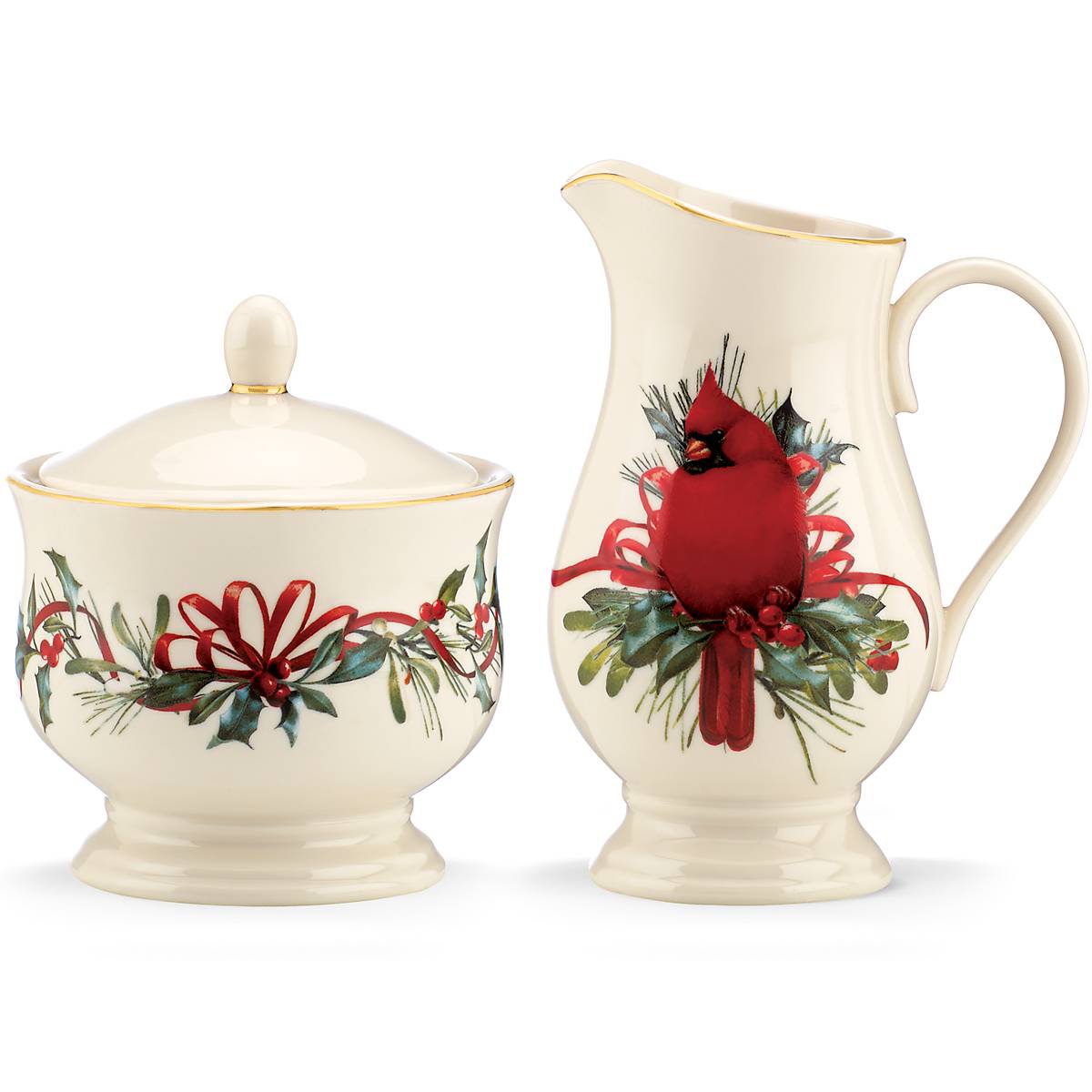 Lenox Premium Winter Greetings Sugar & Creamer Set - Image 2