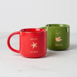 Alternative view of Lenox Premium Be Jolly Warm Wishes Mugs, Set of 2