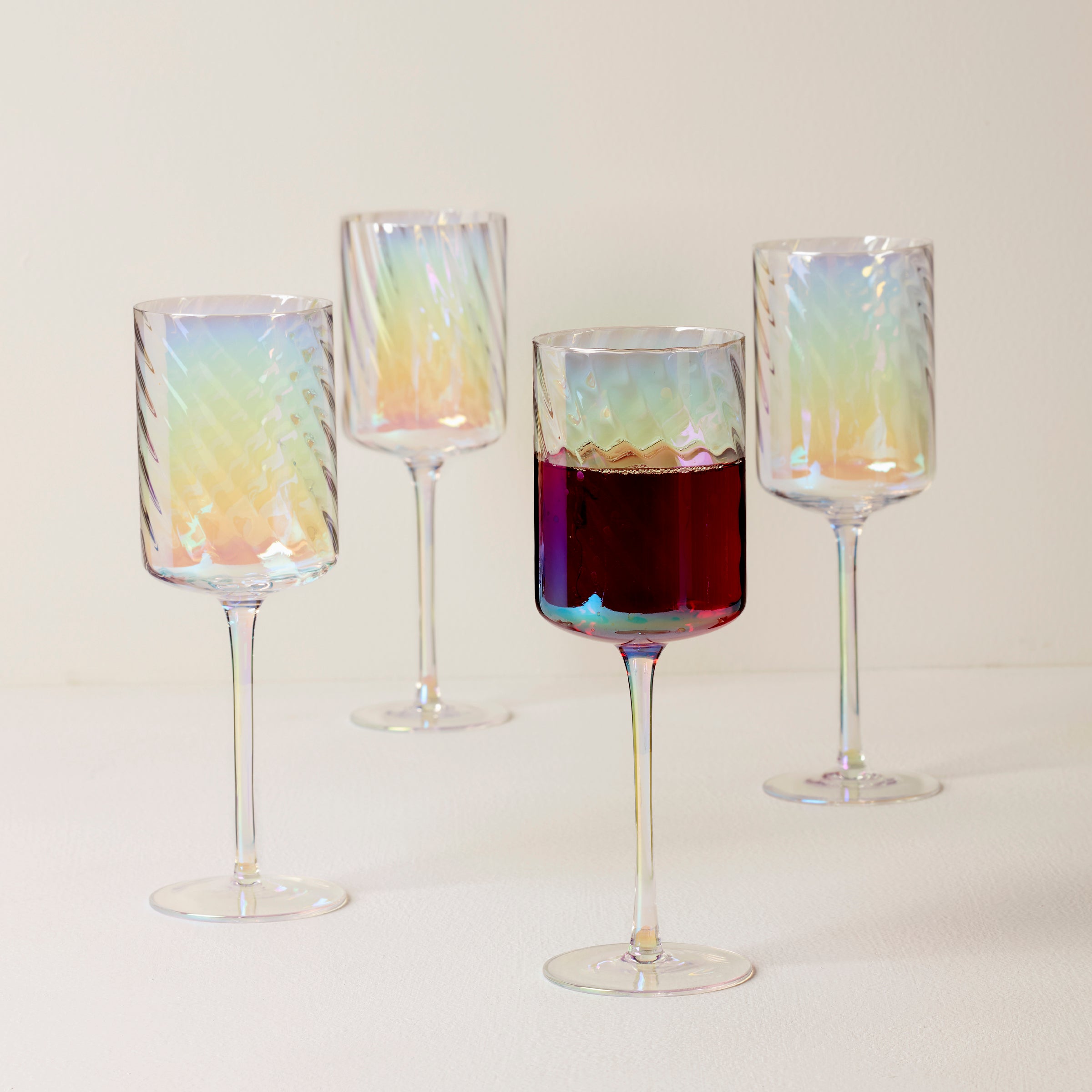 Lenox Premium Tuscany Classics Iridescent Red Wine Glasses, Set of 4 - Image 2