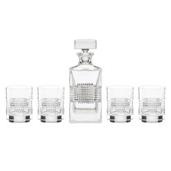 Lenox Premium Sloane Crystsal 5-Piece Whiskey Set