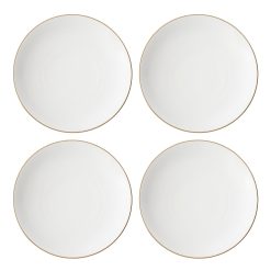 Lenox Premium Trianna White Coupe Dinner Plates, Set of 4