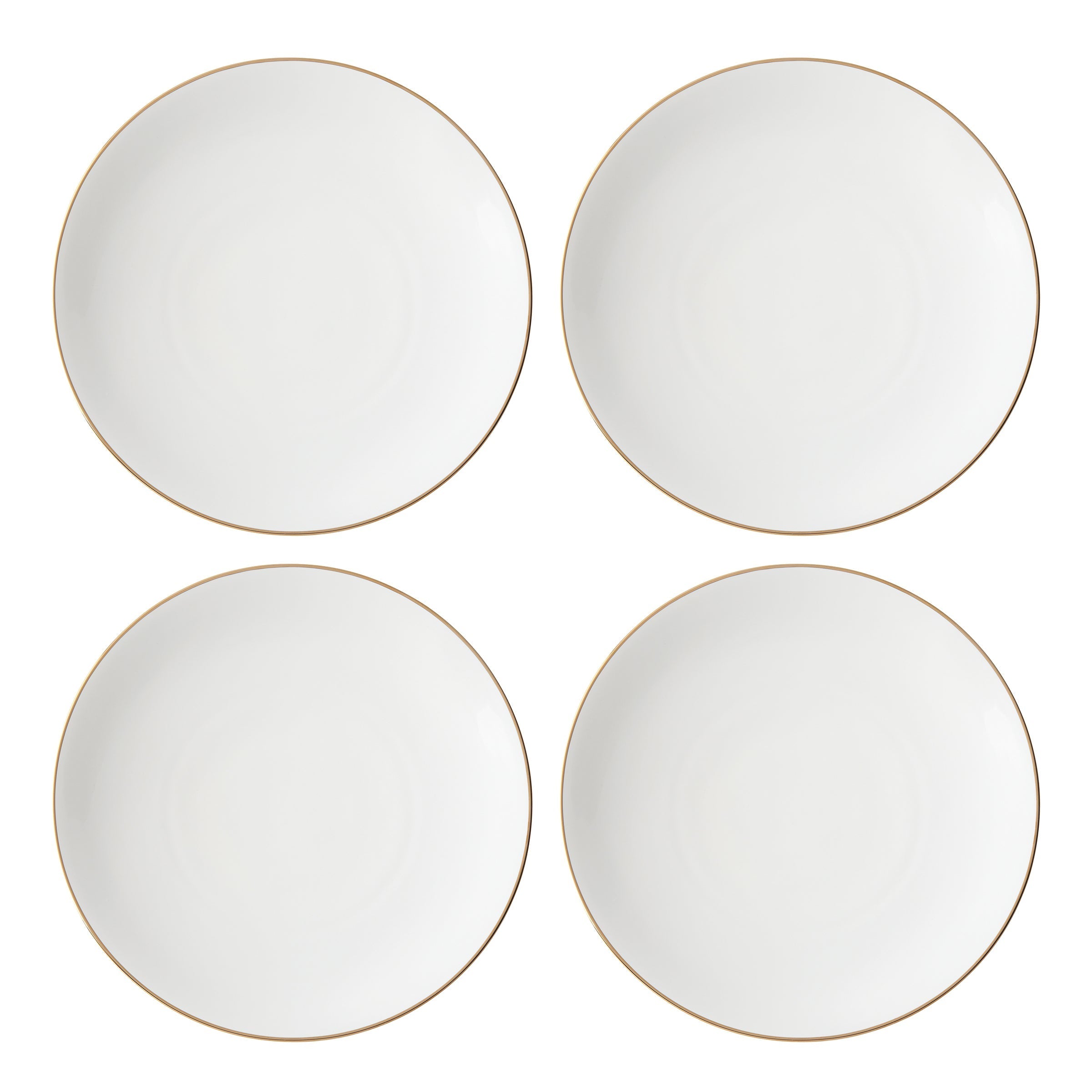 Lenox Premium Trianna White Coupe Dinner Plates, Set of 4