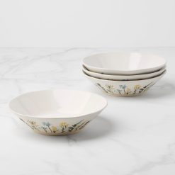 Lenox Premium Wildflowers Dinner Bowls, Set of 4