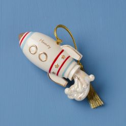Lenox Premium Personalized Rocket Ornament