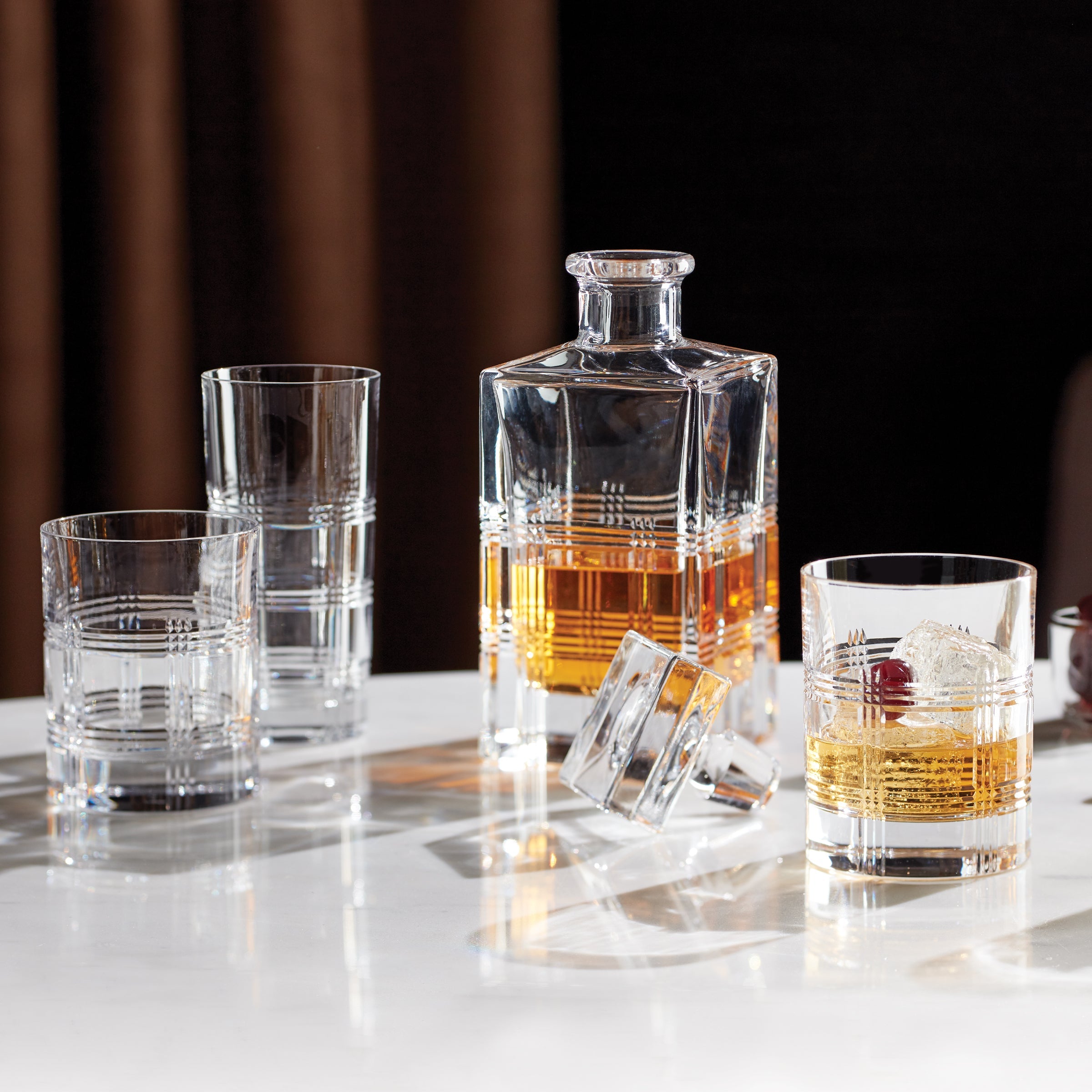Lenox Premium Hudson Crystal 5-Piece Whiskey Set - Image 3