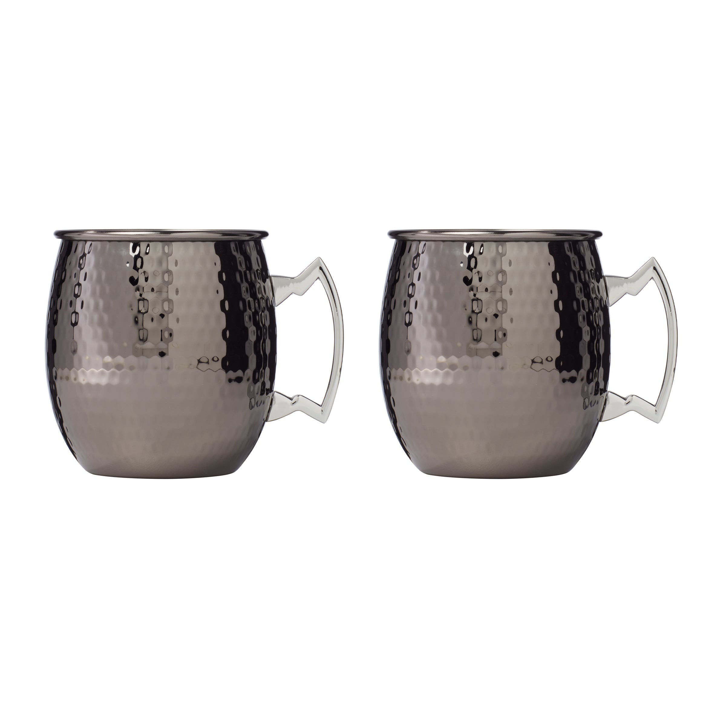 Lenox Premium Hammered Black Moscow Mule Mugs, Set of 2