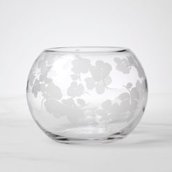 Lenox Premium Spring Pansies Glass Petite Rose Bowl