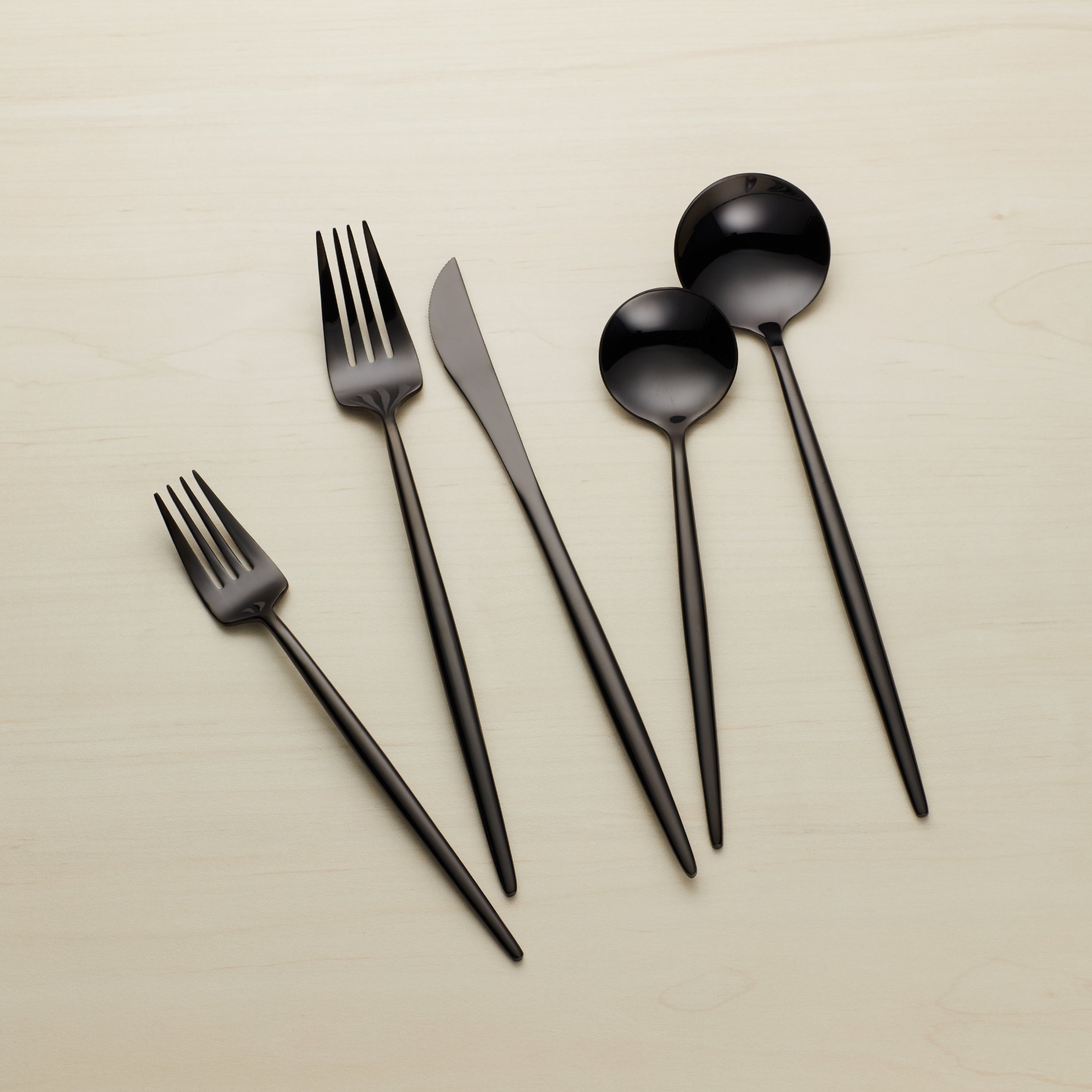 Lenox Premium Zephyr Black Mirror 45-Piece Flatware Set - Image 6