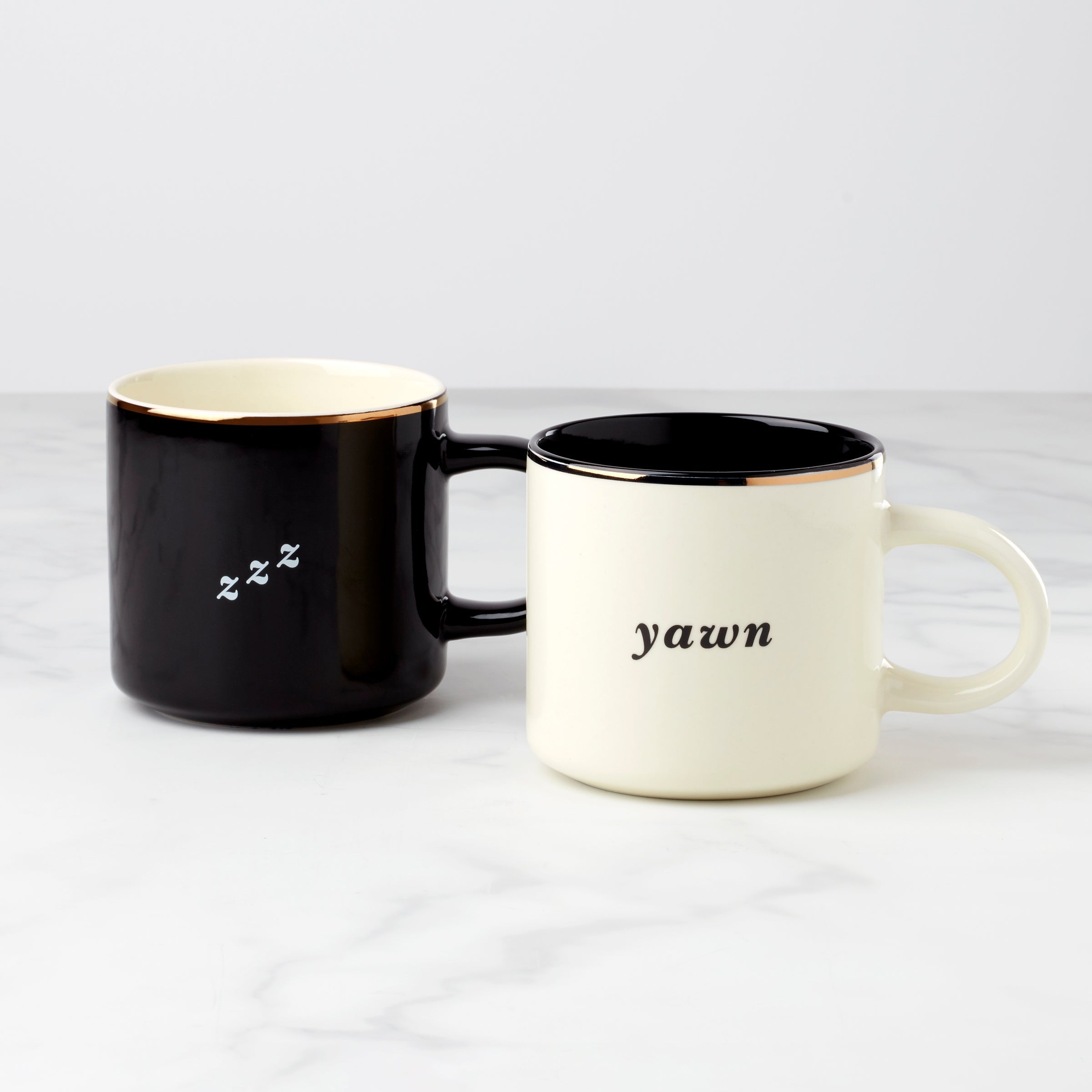 Lenox Premium Two of a Kind Yawn & Zzz Mugs, Set of 2