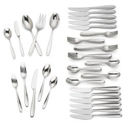 Alternative view of Lenox Premium Cantera 65-Piece Flatware Set