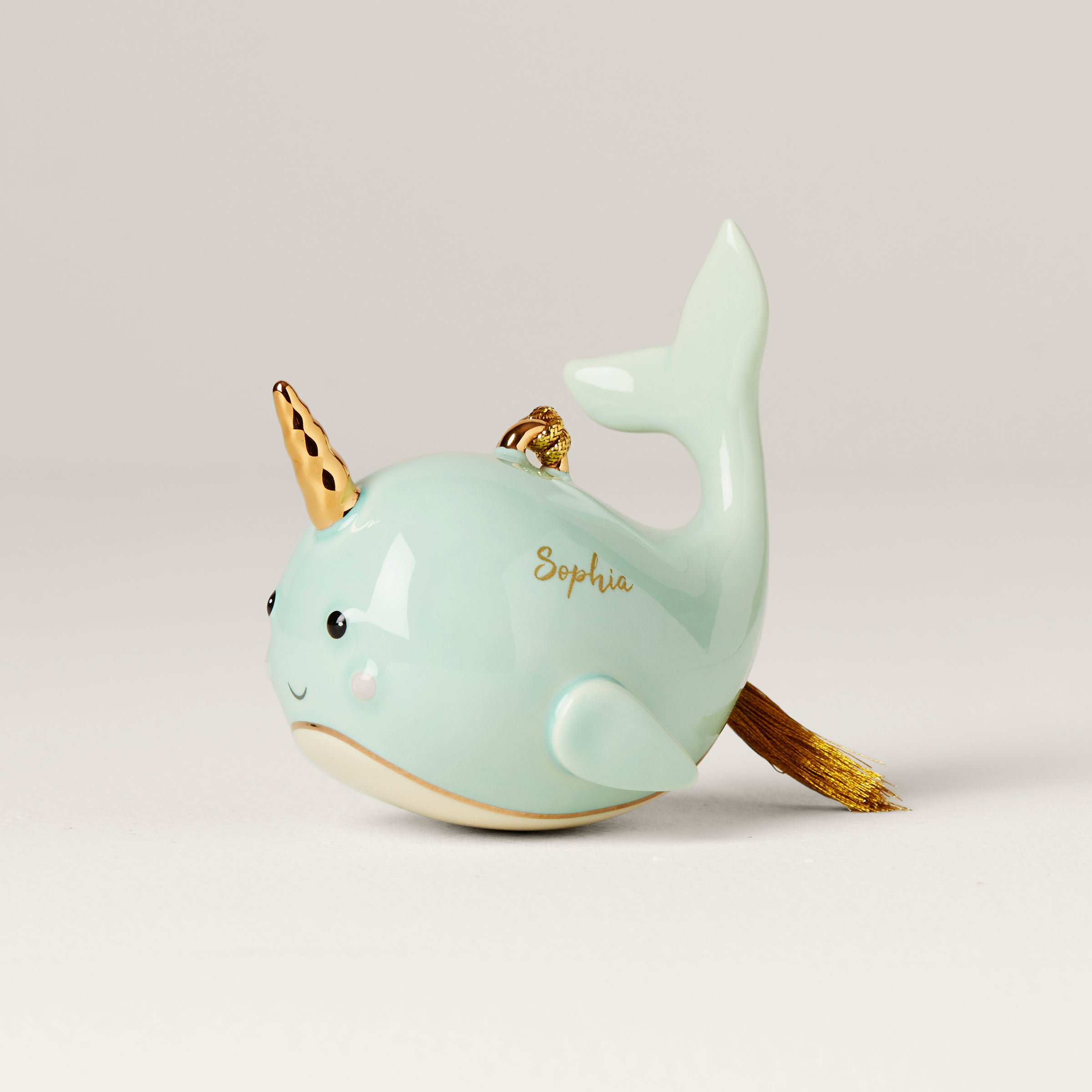 Lenox Premium Personalized Narwhal Ornament