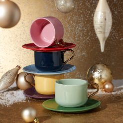 Alternative view of Lenox Premium Make It Pop 8-Piece Cup & Saucer Set