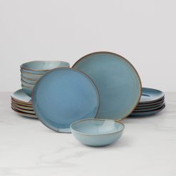 Lenox Premium Organic Shades Blue 18-Piece Dinnerware Set