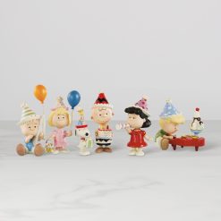 Lenox Premium Peanuts 6-Piece Birthday Party Figurine Set