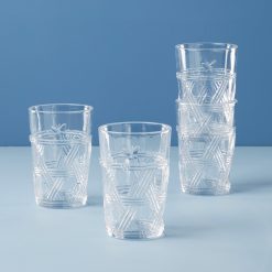 Lenox Premium Butterfly Meadow Clear Tall Glasses, Set of 4