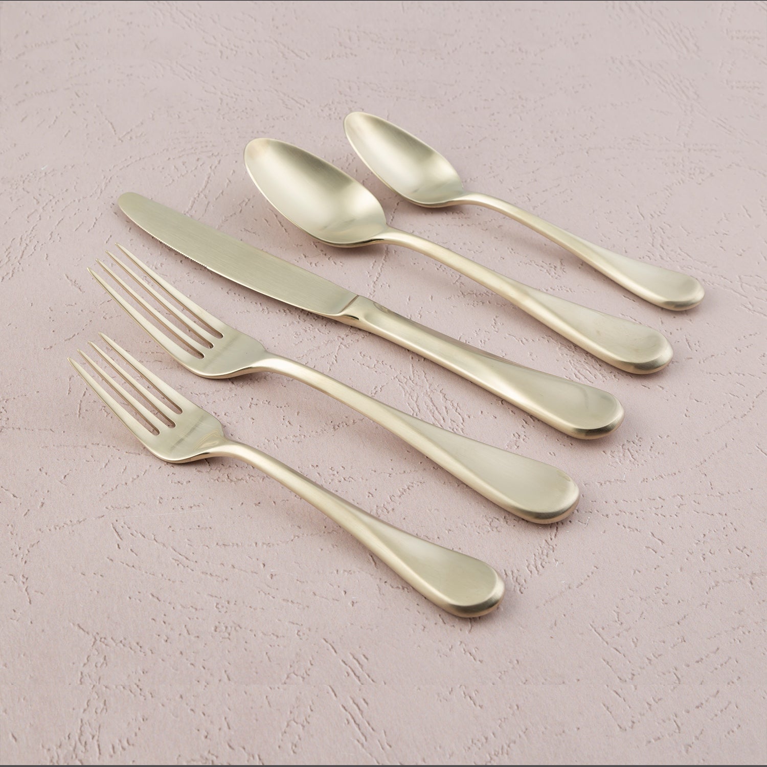 Lenox Premium Eloquence Champagne Satin 20-Piece Flatware Set - Image 2