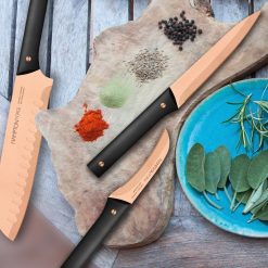 Alternative view of Lenox Premium Knight Copper 13-Piece Cutlery Block Set