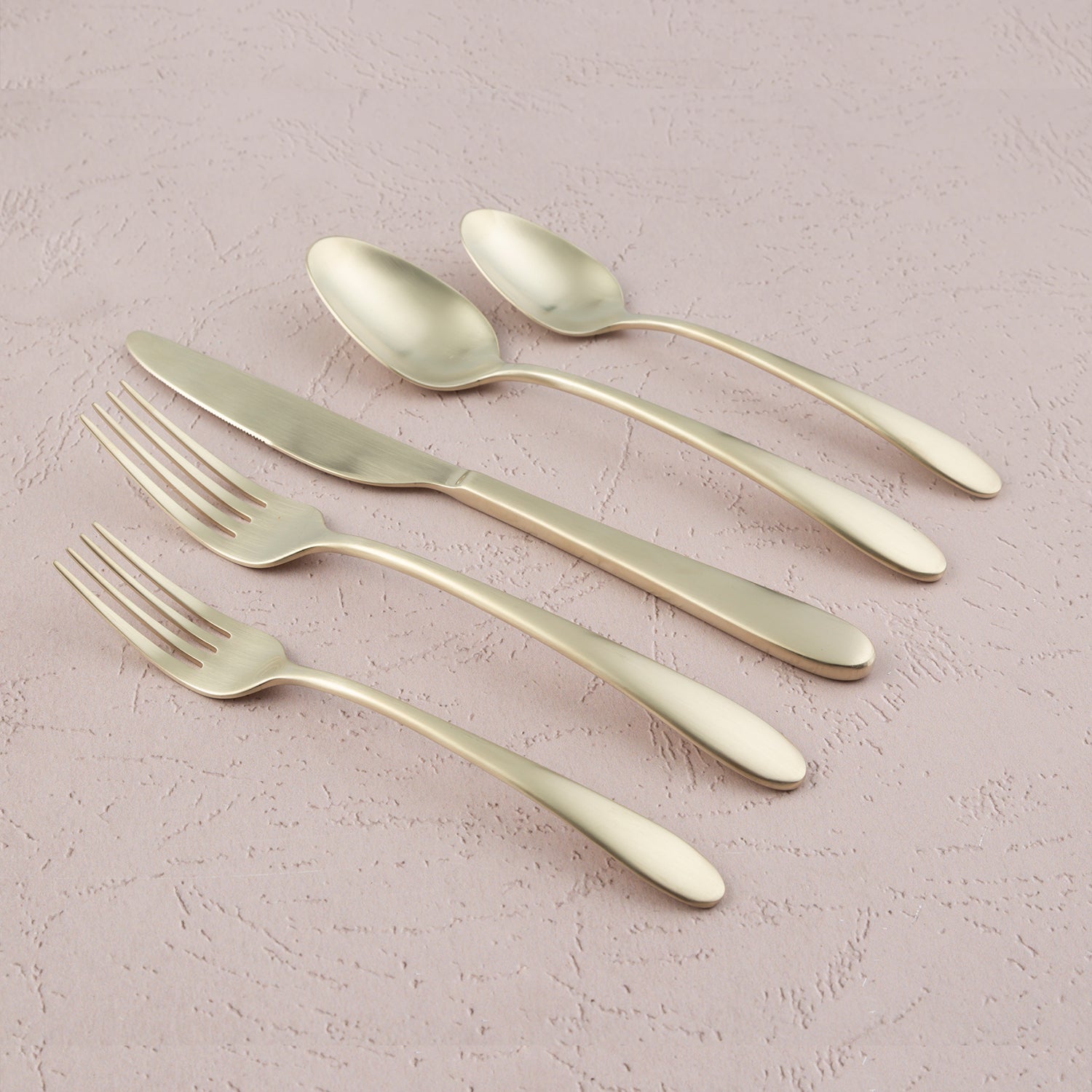Lenox Premium Poet Champagne Satin 20-Piece Flatware Set - Image 6