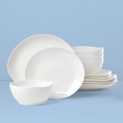 Lenox Premium Studio 1414 Curve 12-Piece Dinnerware Set