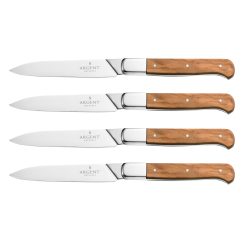Lenox Premium Argent Lynden Olive Wood Steak Knives, Set of 4