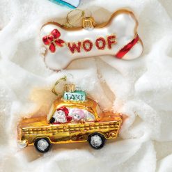 Alternative view of Lenox Premium Retro Blown Glass Taxi Ornament