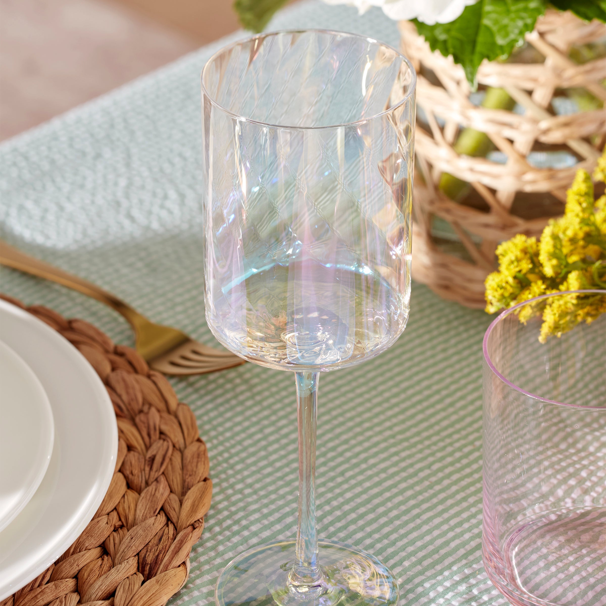 Lenox Premium Tuscany Classics Iridescent White Wine Glasses, Set of 4 - Image 6