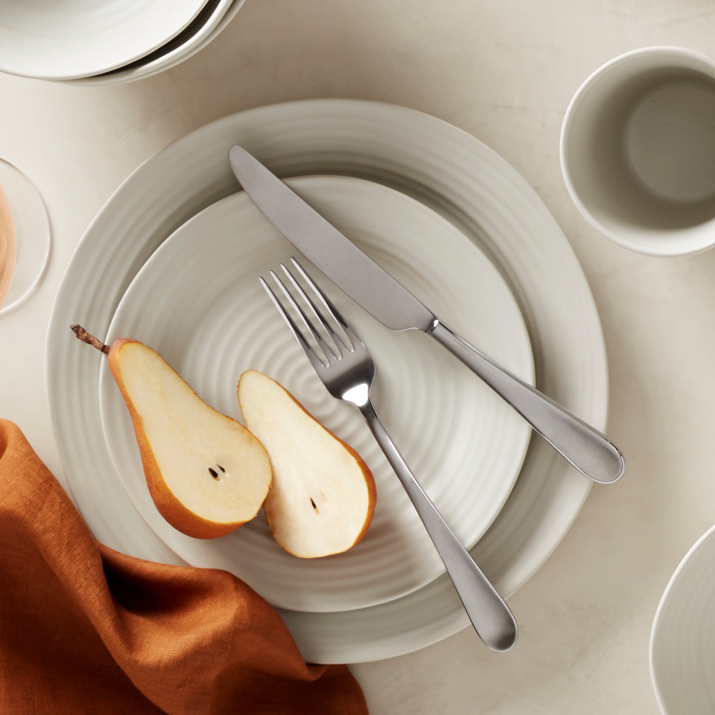 Lenox Premium Ridge White 12-Piece Dinnerware Set - Image 10