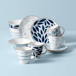 Lenox Premium Blue Bay 12-Piece Dessert Set