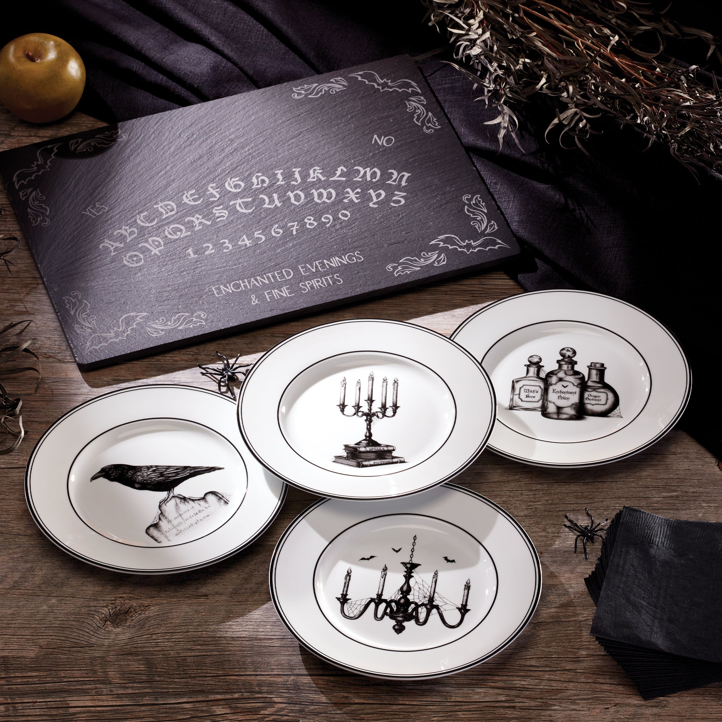 Lenox Premium Vintage Halloween Dessert Plates, Set of 4 - Image 14