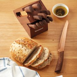 Alternative view of Lenox Premium Raintree Copper 13-Piece Cutlery Block Set