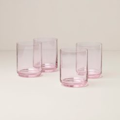 Lenox Premium Tuscany Stackable Blush Tall Glasses, Set of 4
