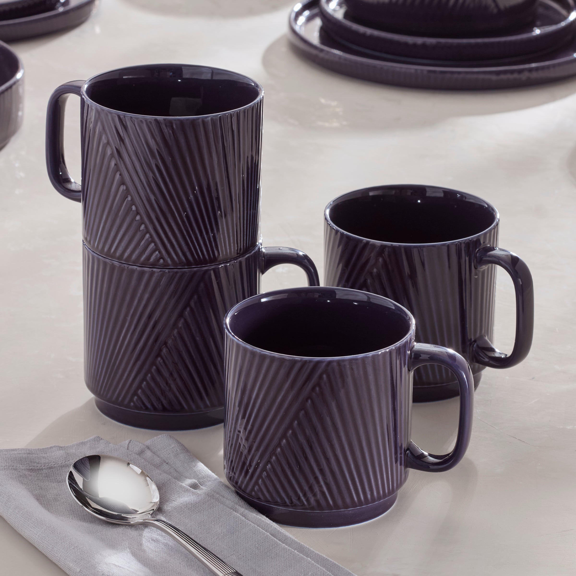 Lenox Premium Modulus Nightshade Mugs, Set of 4 - Image 2