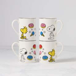 Lenox Premium Chef Snoopy Mugs, Set of 4