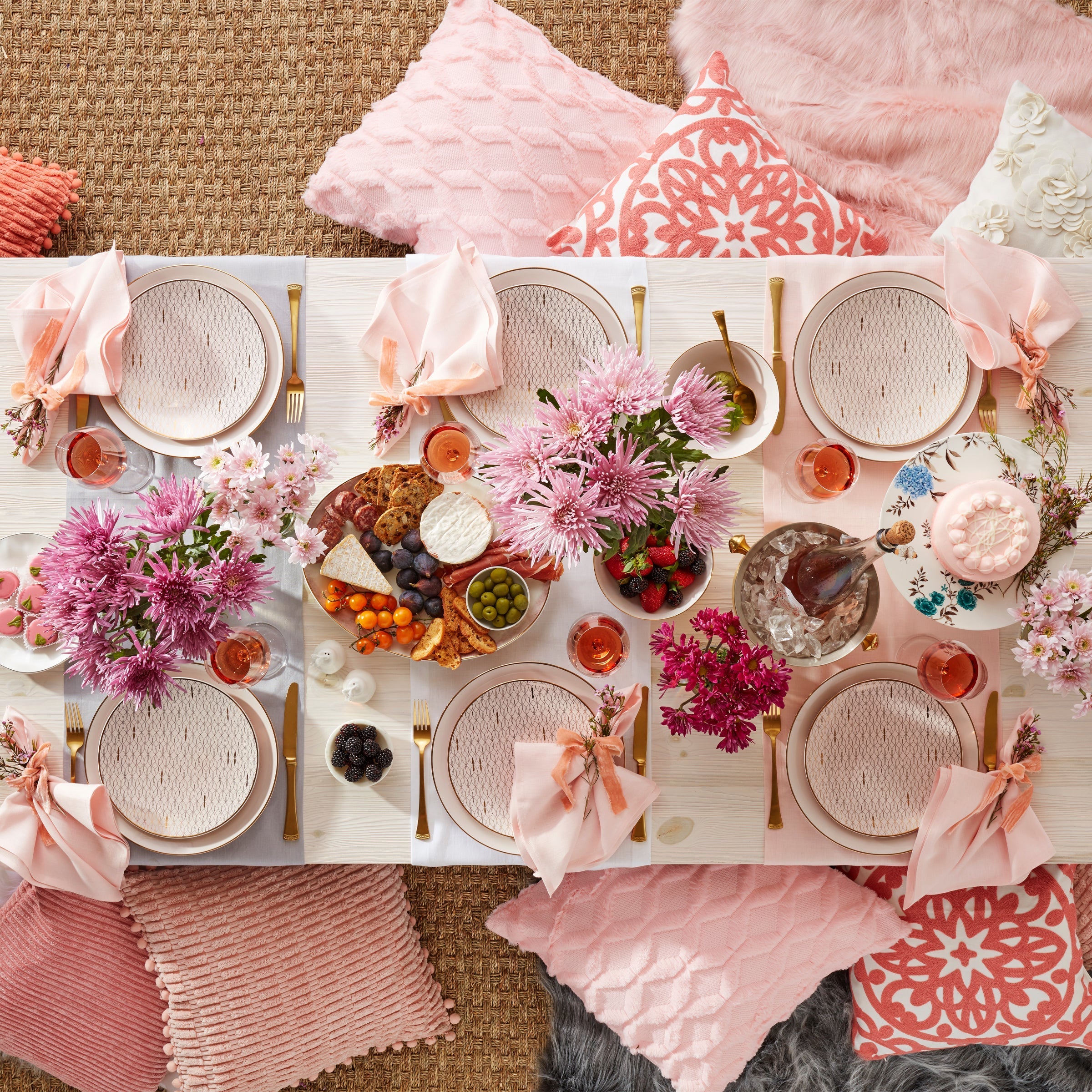 Lenox Premium Trianna Blush 12-Piece Dinnerware Set - Image 12