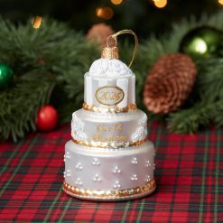 Alternative view of Lenox Premium 2026 Retro Blown Glass Our 1st Christmas Wedding Ornament