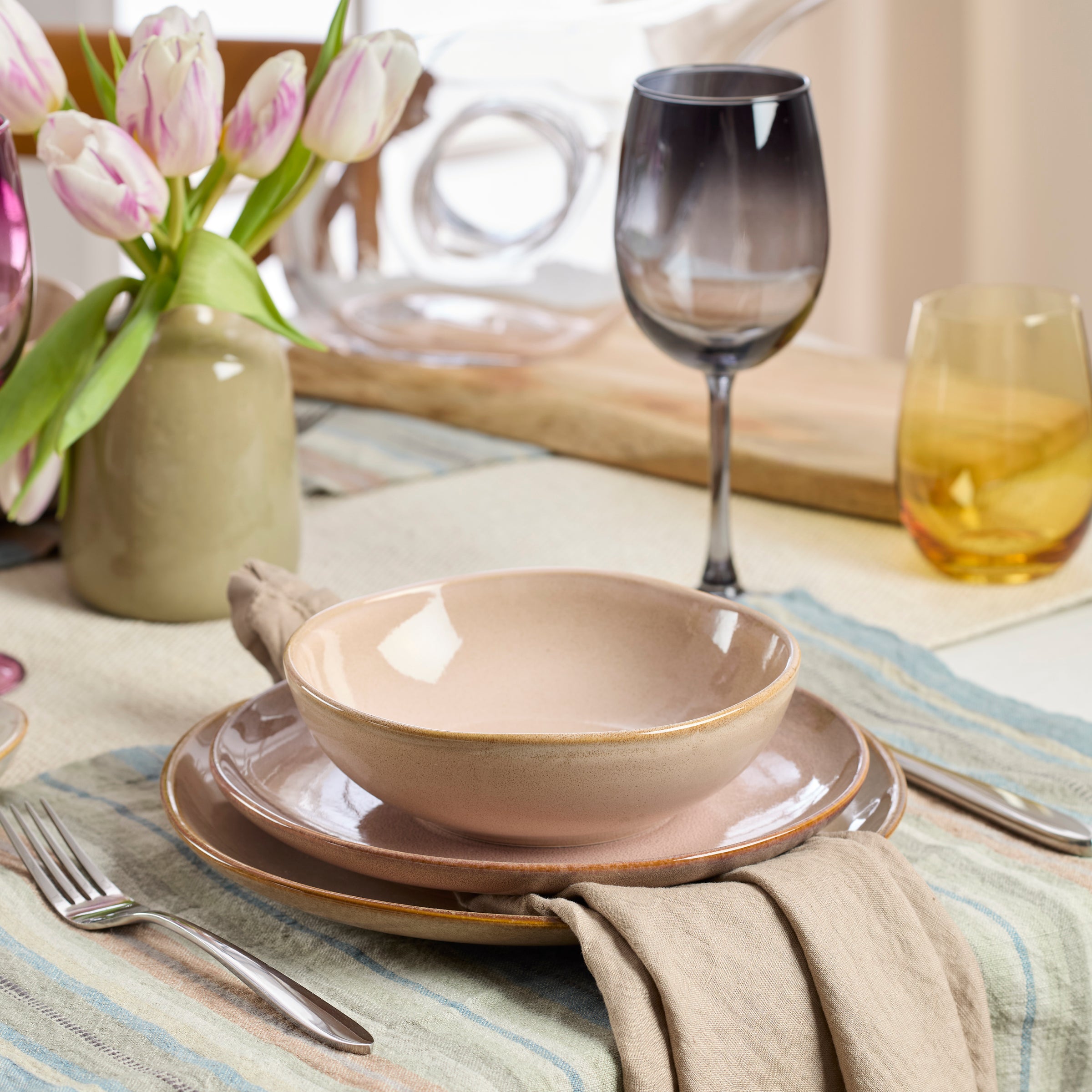 Lenox Premium Organic Shades Clay 12-Piece Dinnerware Set - Image 4