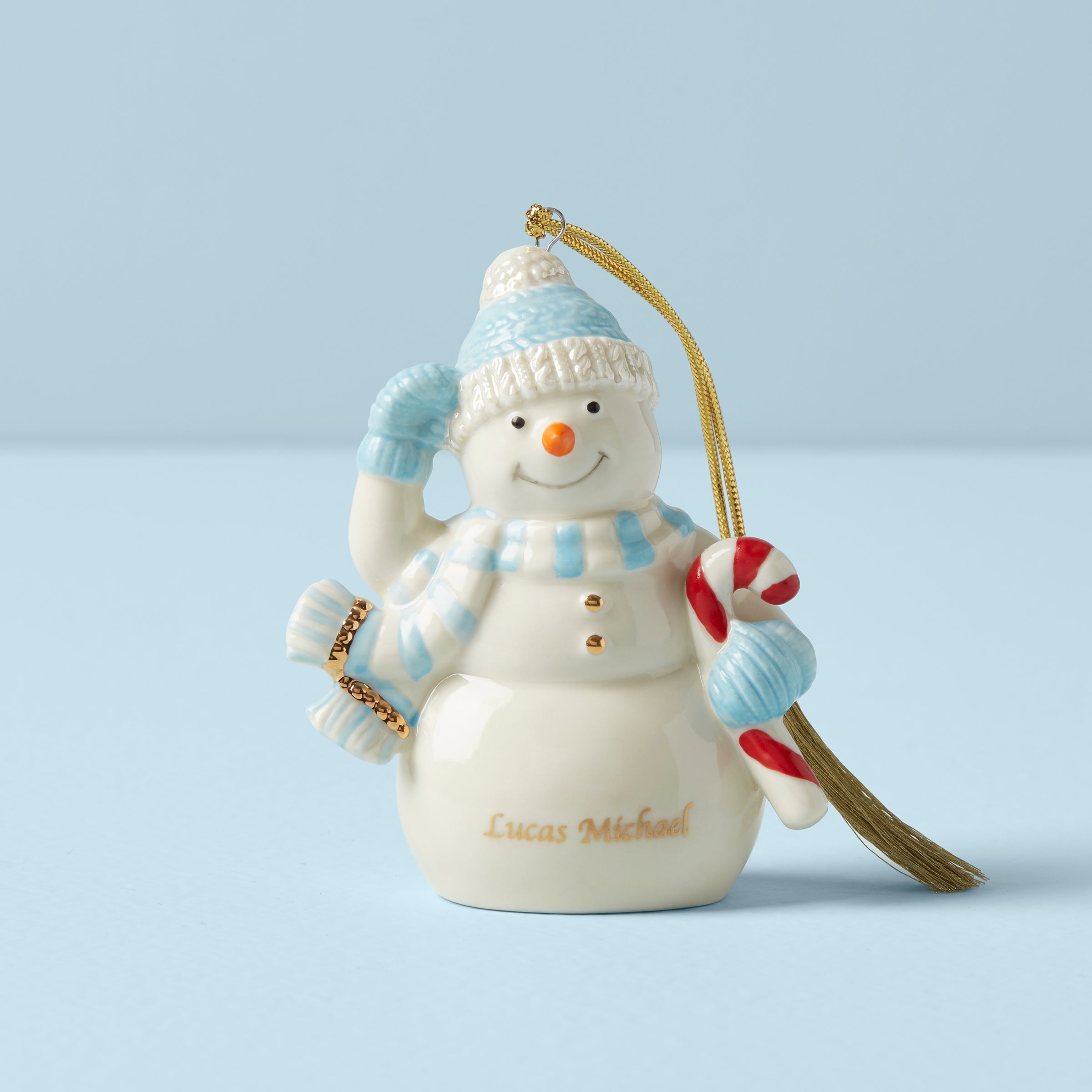 Lenox Premium Personalized Winter Snowman Ornament