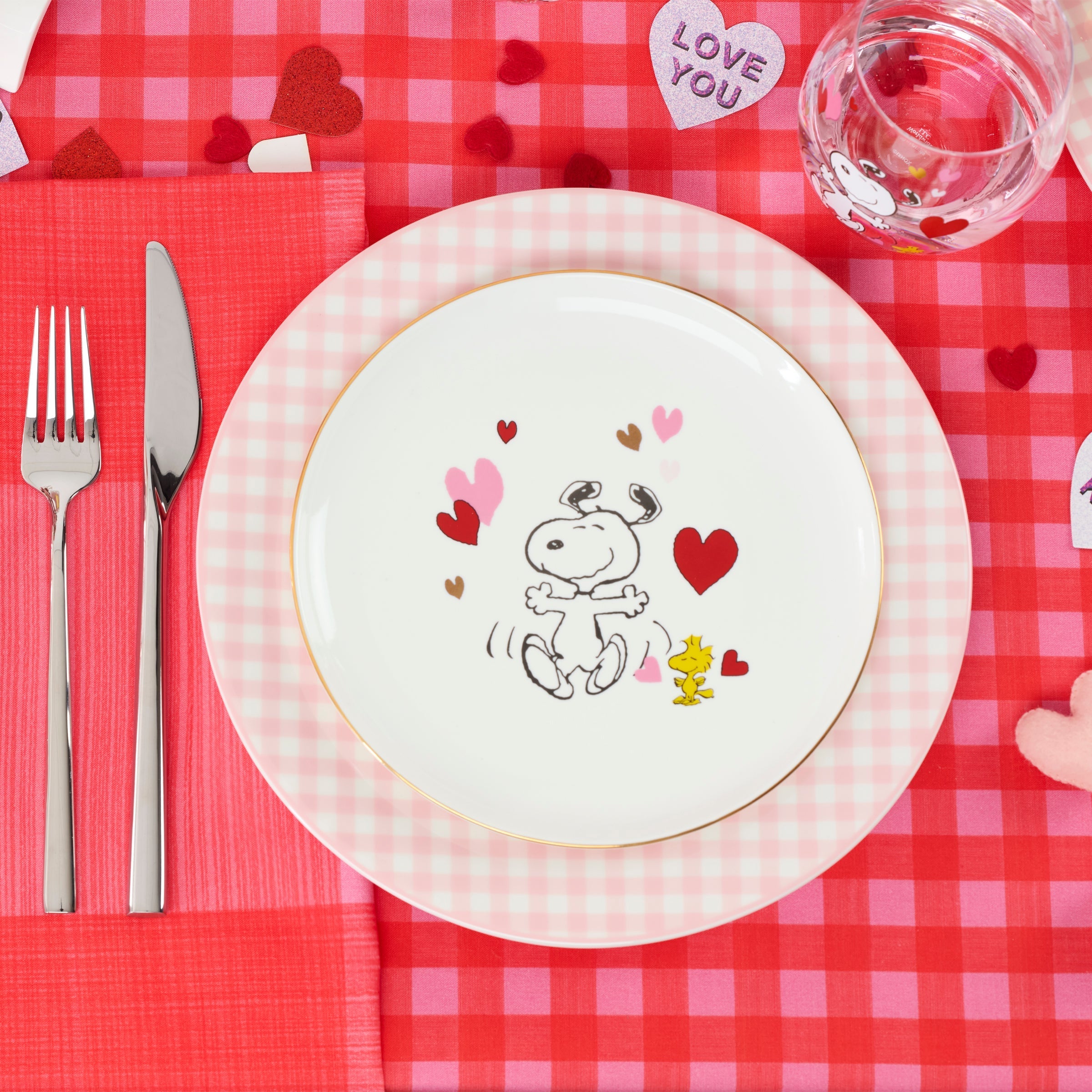 Lenox Premium Gingham Pink Dinner Plates, Set of 4 - Image 6