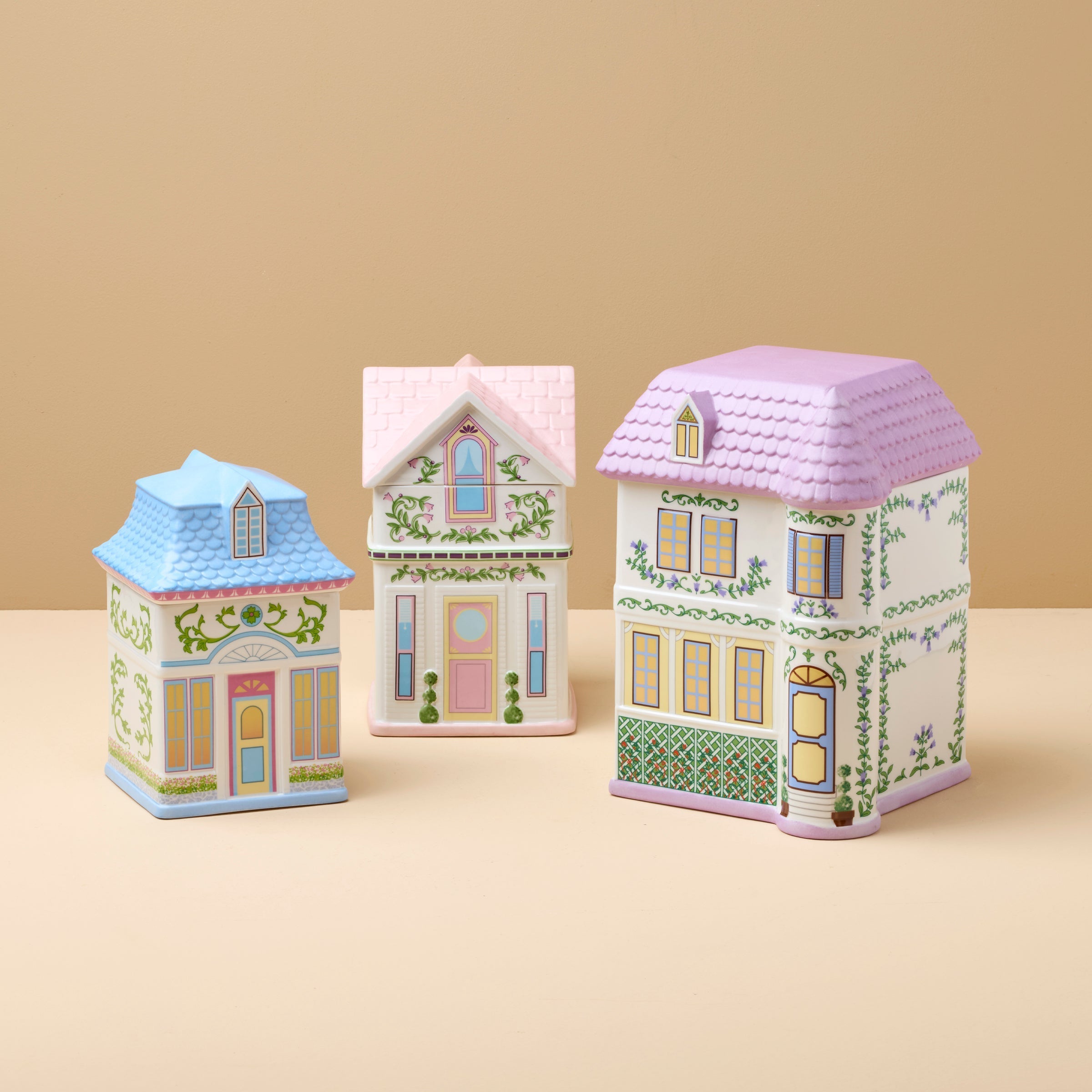 Lenox Premium Lenox Spice Village House Canisters, Set of 3