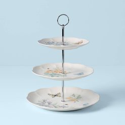 Lenox Premium Butterfly Meadow 3-Tiered Server