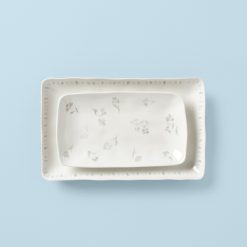 Lenox Premium Oyster Bay 2-Piece Nesting Serving Platters