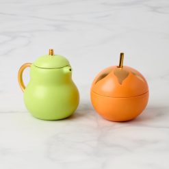 Lenox Premium Tutti Fruity Pear & Orange Sugar & Creamer Set