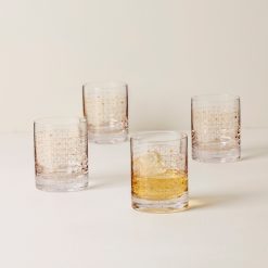 Alternative view of Lenox Premium Tuscany Classics Gold Dust Double Old Fashion Glasses, Set of 4