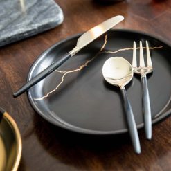 Alternative view of Lenox Premium Gaze Black Champagne Satin Spreaders, Set of 4
